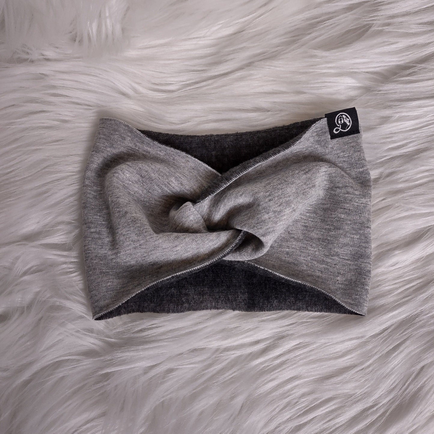 Heathered Grey Fleece Headband